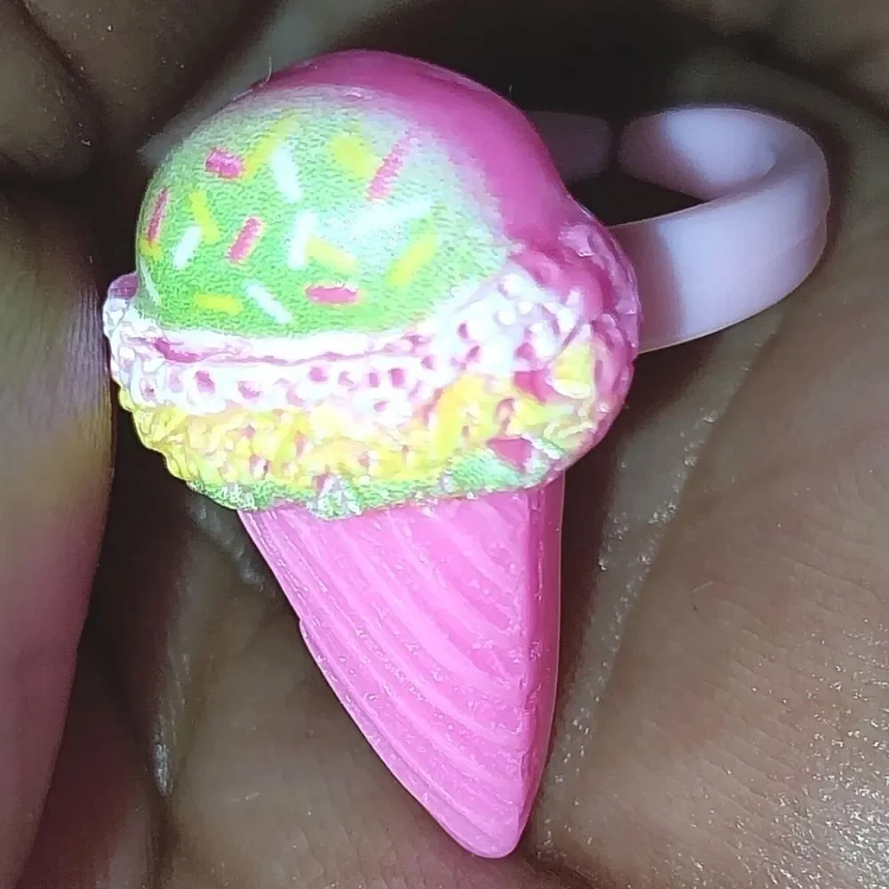 Super cute girls cartoon adjustable ring